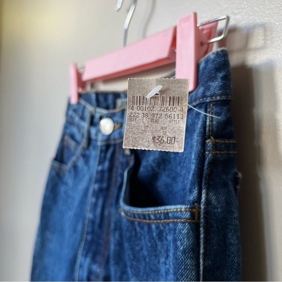 NWT VINTAGE 80's JORDACHE ACID WASH JEANS W ZIPPER DETAIL - Picture 5 of 13